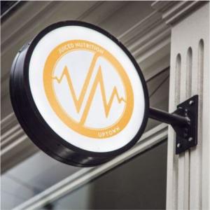 Quality Double Sided 3D Lightbox Signage Illuminated Round Shape Acrylic Face wholesale