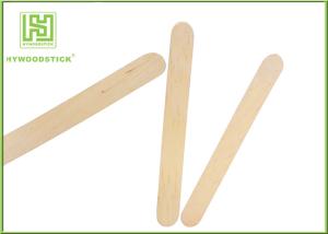 Quality Sterile Large Paddle Pop Sticks , 93mm Wood Skill Sticks Hot Stamp Logo wholesale