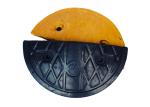 Raceway Round Rubber Yellow Black Driveway Speed Bumps