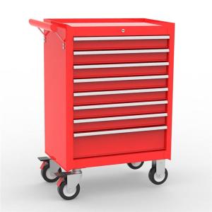 Quality Anti Slip 8 Drawer Mobile Red Tool Chests Cabinets wholesale