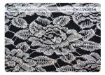 Breathable Cotton Nylon Lace Fabric , Flower Lace Fabric OEM / ODM CY-LW0016