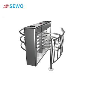 Quality SUS304 Half Height Turnstile Gate Semi Automatic Waist High Turnstile 45people/min wholesale
