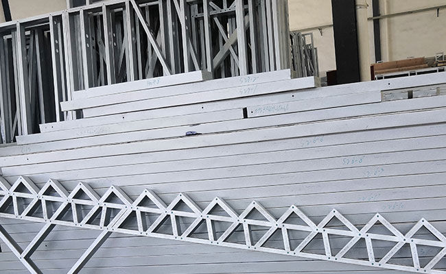 ICC EN-1090 Prefabricated Light Steel Framing 2 Storey Villa House With Big Windows