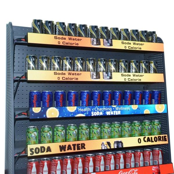 P1.5625 GOB Shelf LED Display Screen 900X60mm SMD1515 For Supermarket / Retail