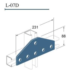 Quality 4 Hole 5 Hole Six Hole Tee Gusset Plate Strut Channel Fittings Accessories wholesale