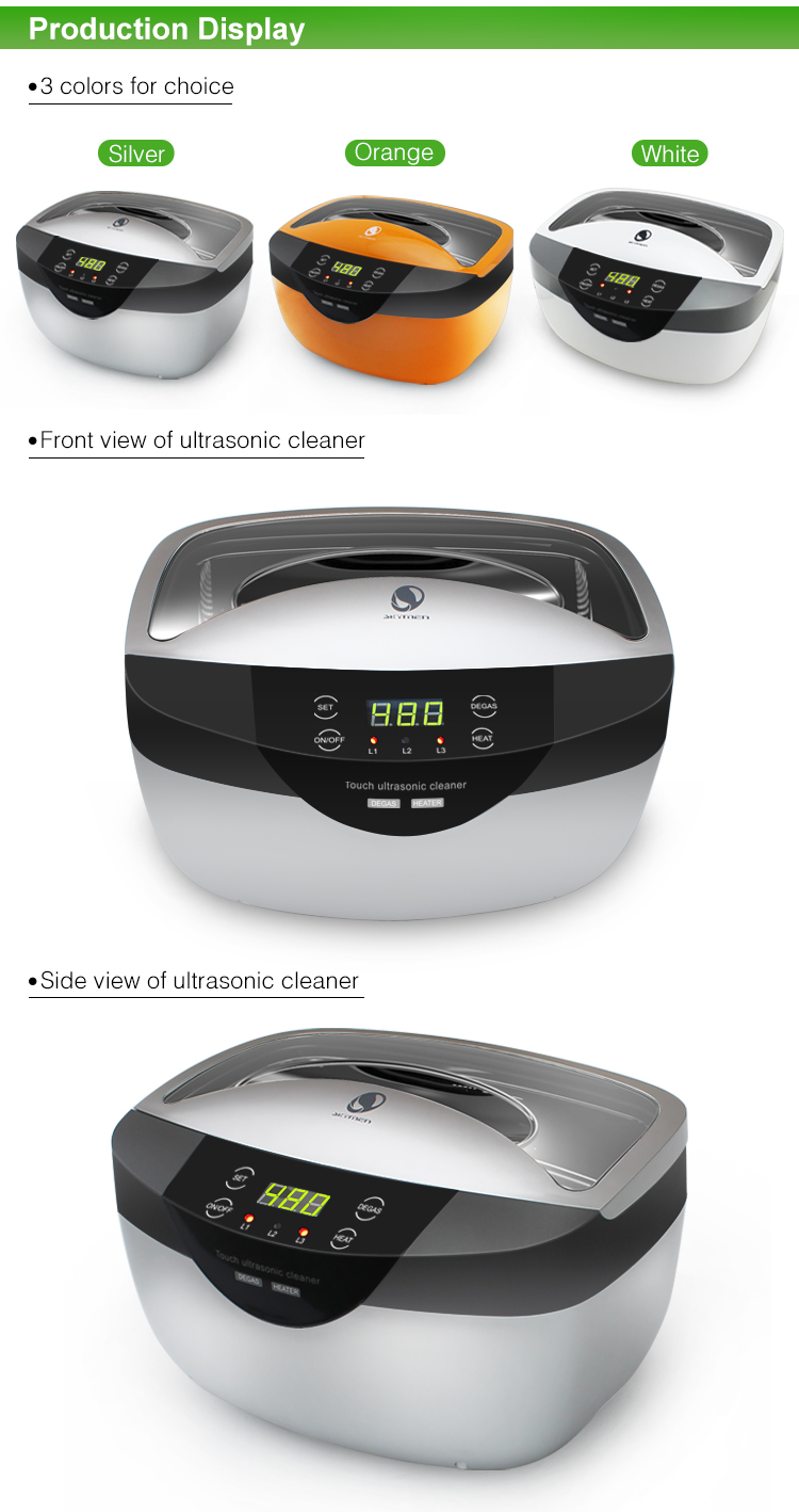 Touch Key 250*150*80mm Digital Ultrasonic Cleaner