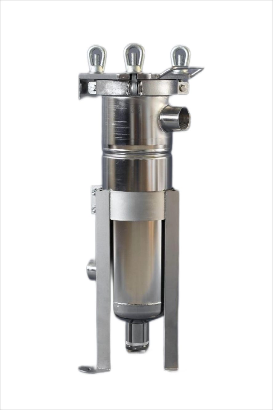 Food Beverage Shops 62KG Stainless Steel Bag Filter Housing for Industrial Filtration