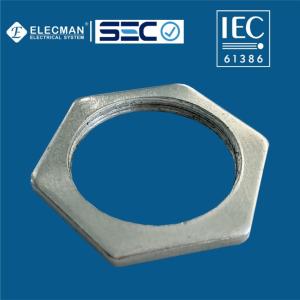 Quality Steel IEC 61386 Conduit Fittings Rigid Conduit Locknut Hexagonal Type wholesale