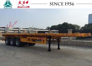 Quality Durable 40 FT 3 Axles Flatbed Trailer For Bulk Cargo Transport wholesale