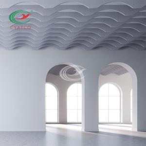 Quality SGS Polyester PET Acoustic Ceiling Panels Harmless Mildewproof wholesale