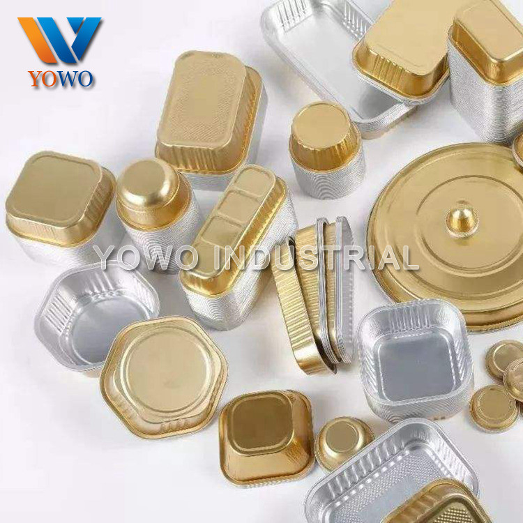 2lb 220*160*50mm Aluminum Food Storage Containers