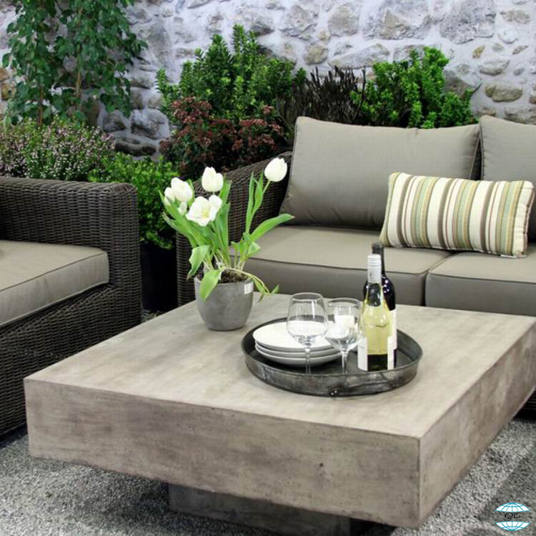 GRC Outdoor Concrete Furniture Modern Simple Living Room Rock Coffee Table
