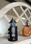 Small Metal Halloween Pumpkin Ornaments Candlestick Metal House Ornaments