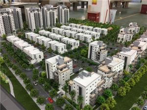 Quality 1/150 Diorama Miniature Architectural Models For Isreal Residential 2.2x1.5m wholesale