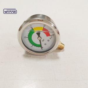 Quality CE Approval EN837-1 Glycerine Oil Filling Hydraulic 0-25 Bar G1/4&quot; Oil Filled Color Pressure Gauge wholesale