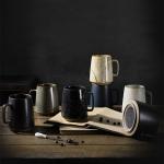 Rustic Porcelain Coffee Cup With Handle
