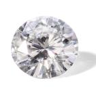 DEF Super White Diamond Moissanite 13mm Round Brilliant Diamond Cut 8.5ct VVS