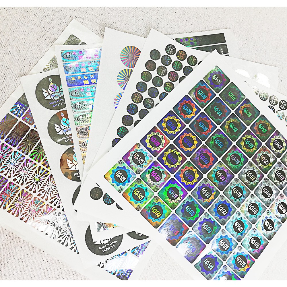Vinyl QR Code Hologram Tamper Evident Security Labels