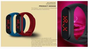 Quality Swimming Real Time 0.96 Inches Temperature Measuring Bracelet wholesale