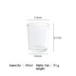 Customized Luxury Empty Glass Candle Jars For Candle Making