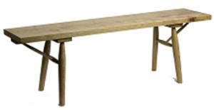 Quality America style 3 seater solid wood bench furniture wholesale