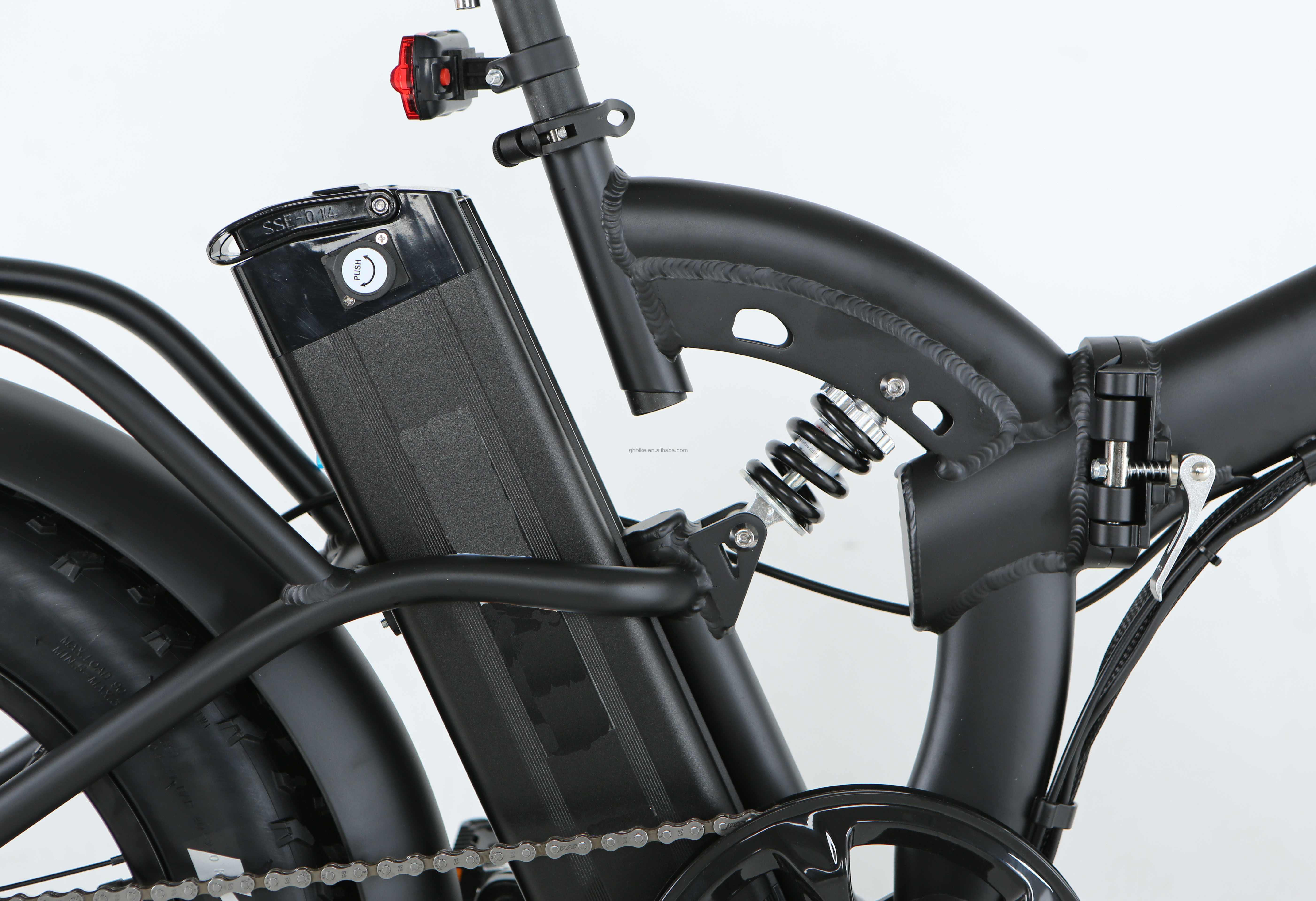 Tire Width 20*4" 48V 21ah Lithium Battery 1000W Electric Full Suspension Folding Bike