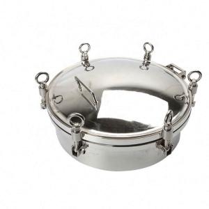 Quality Sanitary 304 316L Stainless Steel Pressure Manhole with High Pressure and Mirror Surface wholesale