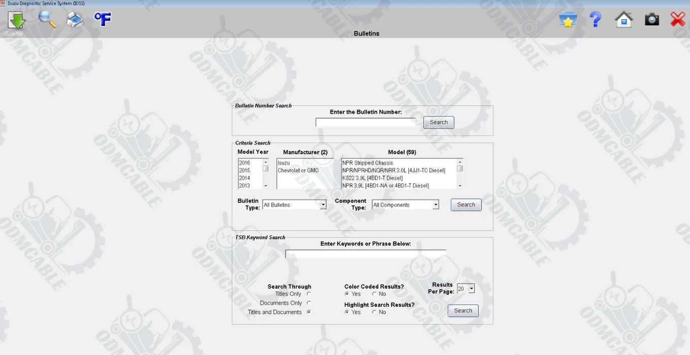 for ISUZU IDSS Diesel engine truck diagnostic scanner for isuzu g-idss e-idss diagnostic scanner with CF53 laptop