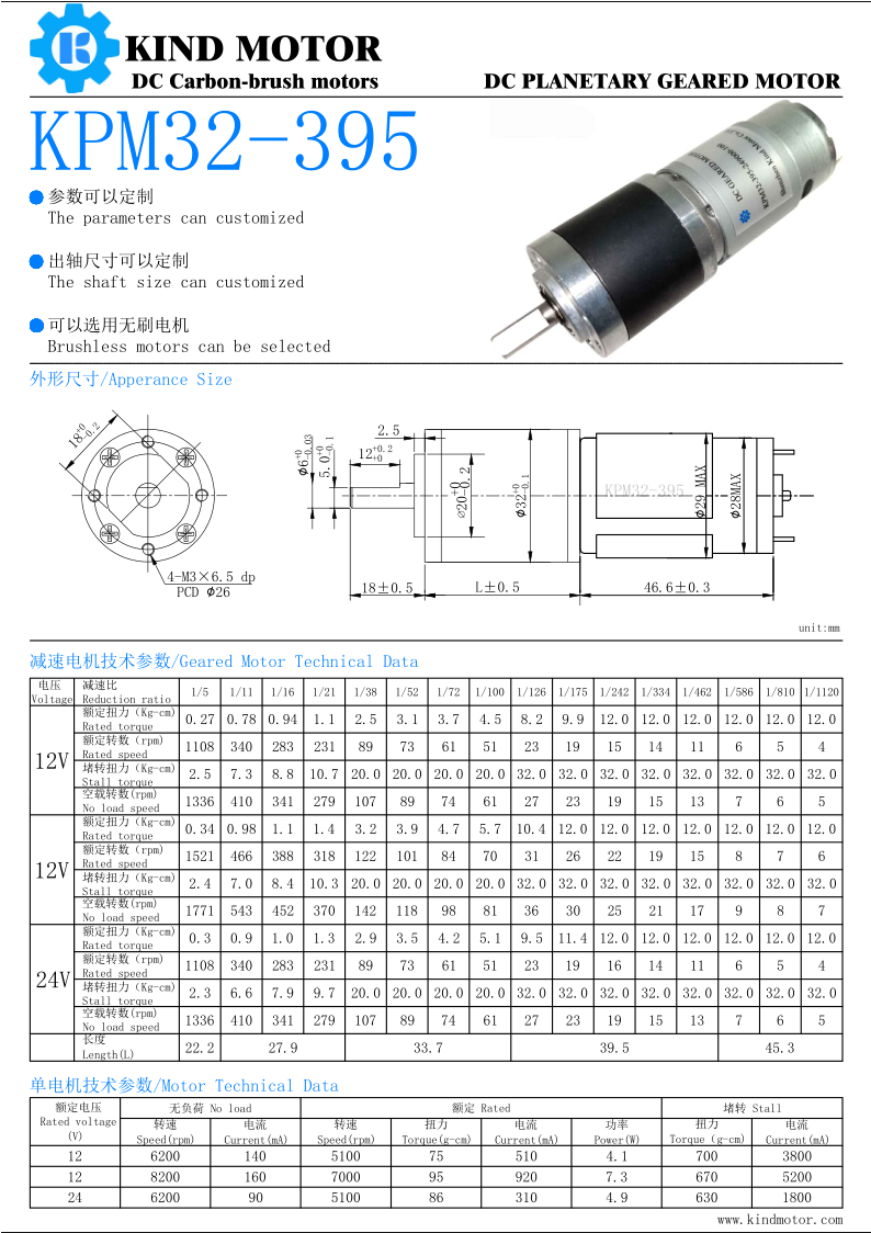 High torque low speed diameter 28mm dc 6v-24v planetary gear motor with encoder
