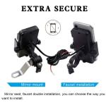 10MA Motorcycle Wireless Charger Mount , DC10-32V Iphone 11 Motorcycle Holder