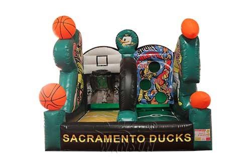 Waterproof Inflatable Sports Games Air Constant Basketball Toss Games Eco -