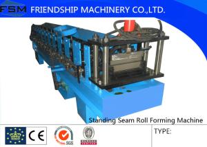 Quality Galvanized Steel Standing Seam Roll Forming Machine With 45# Roller wholesale