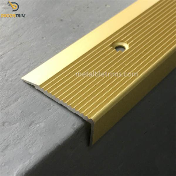 Cheap Protective Screw Fix Stair Nosing Tile Trim For Step Edge Decoration for sale
