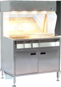 Quality 60cm Width French Fries Chips Display Warmer 304SUS Material wholesale