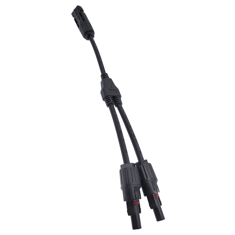 MC4 Solar Photovoltaic Cable 2 Branch Y Type 3 Way Plug ISO9001 VGA