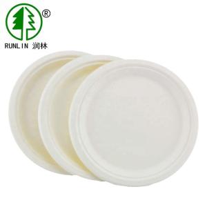 Quality Eco friendly biodegradable tableware sugar cane bagasse plates wholesale