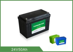 Quality CE Certificated Lithium Iron Phosphate Battery 24V 50AH Long Lifespan wholesale