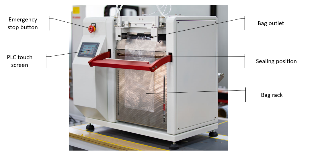 Continuous Bag HDPE Pouch Filling Sealing Machine for Sticking and Bagging Poly Mail