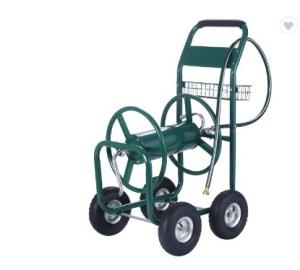Quality Specialty Stores' Bestseller Four Wheel Garden Hose Reel Cart with Metal Construction wholesale