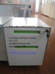 office furniture 2 drawer mobile pedestal cabinet ,H490XW380XD500mm,with cushion