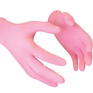 Quality Pink Powder Free 14 Mil Disposable Nitrile Hand Gloves wholesale