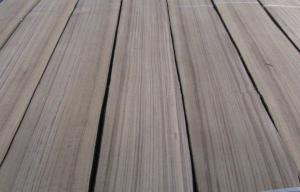 Quality Burma Teak Quarter Cut Veneer Yellow With Black Line wholesale