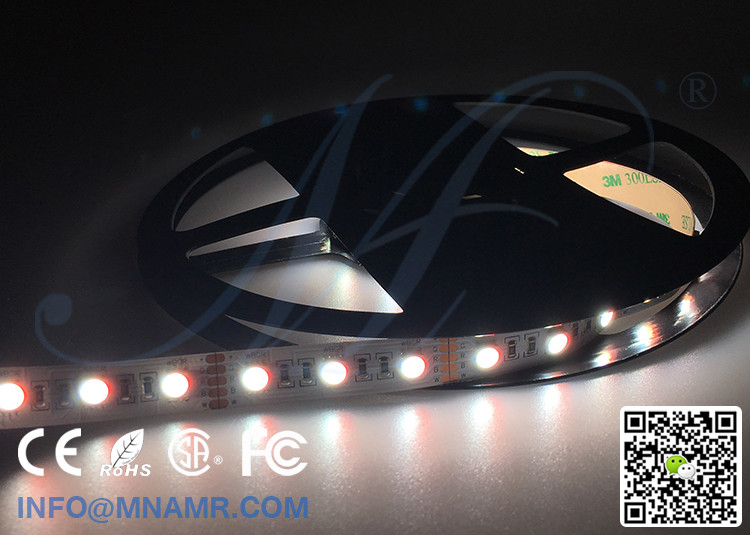 2017 New Multi-color RGBW Flex LED Strip Lights 3M Taped 12v 24v Jewelry Shop Lighting