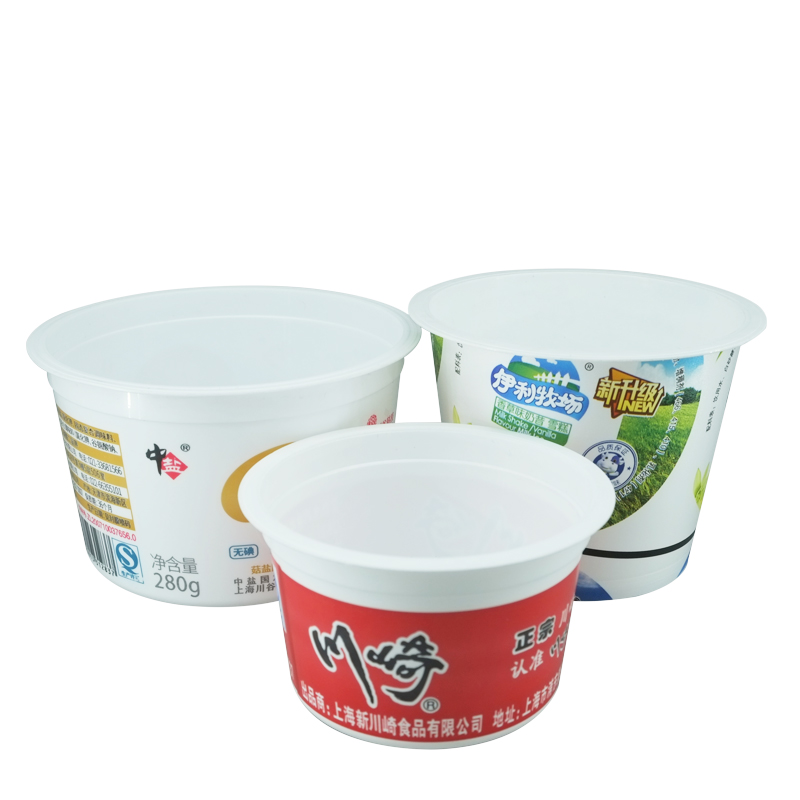Food Custom Digital Printing Ice Cream Cup with Lid Disposable Plastic Yogurt Cups