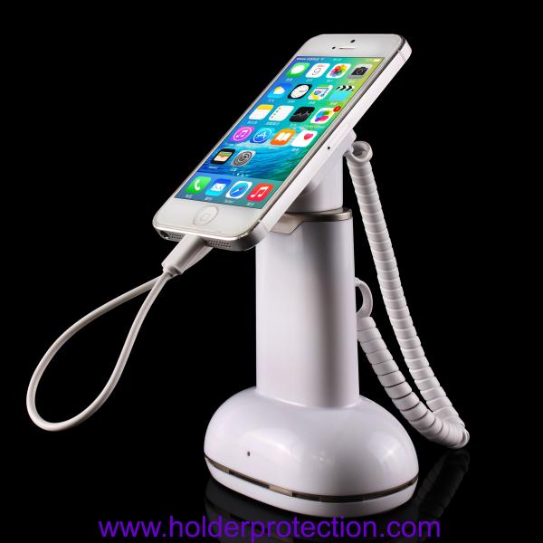 COMER security stores display stands Anti-theft cell phone stand with charging