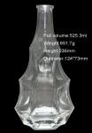 Serial whiskey Glass bottle