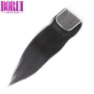 Quality Virgin Peruvian Human Hair HD Invisible Lace Closure 5x5 Straight wholesale