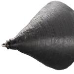 Black Inflatable Ship Launching Airbags Cylindrical Underwater Salvage Air Lift