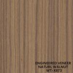 EV Engineered Wood Veneer Natural Walnut Quarter Straight Grain Standard Size