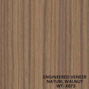 Quality EV Engineered Wood Veneer Natural Walnut Quarter Straight Grain Standard Size 2500*640MM wholesale